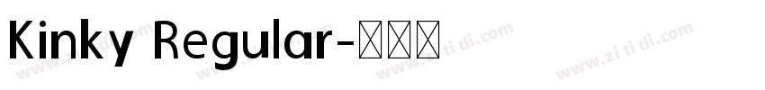 Kinky Regular字体转换